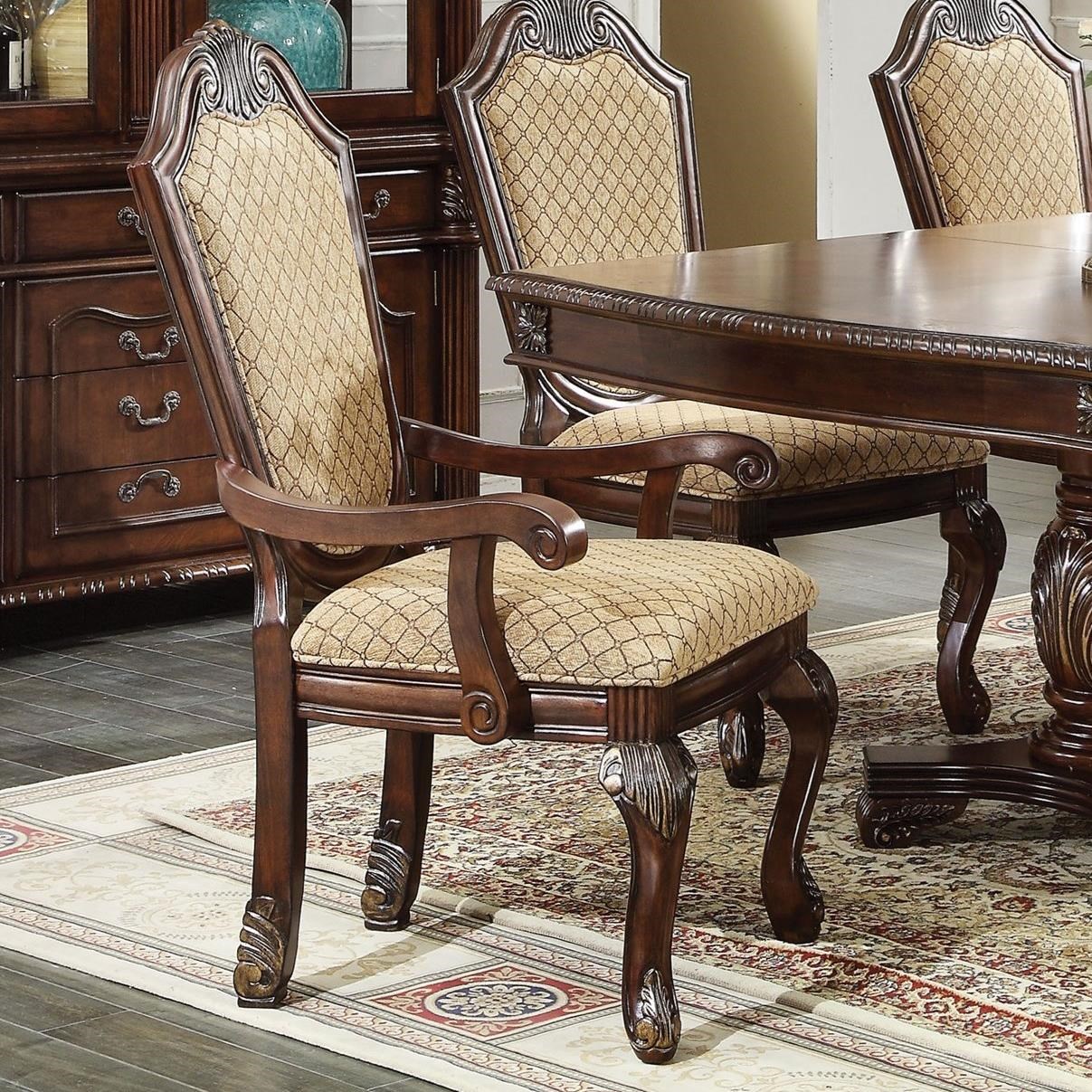 Acme Furniture Chateau De Ville 64078 Shield Back Dining Arm Chair